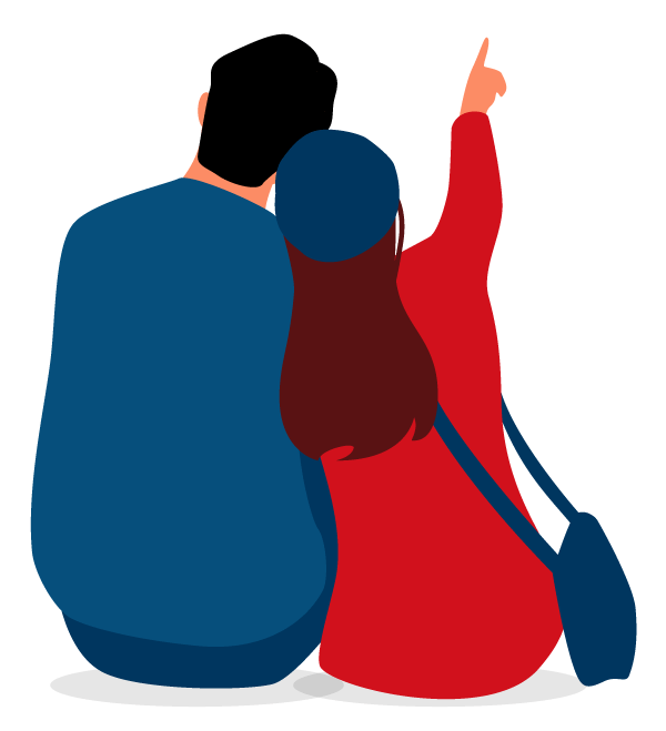  Problemi Relazionali Treviso - Illustrazione Donna e Uomo Vicini